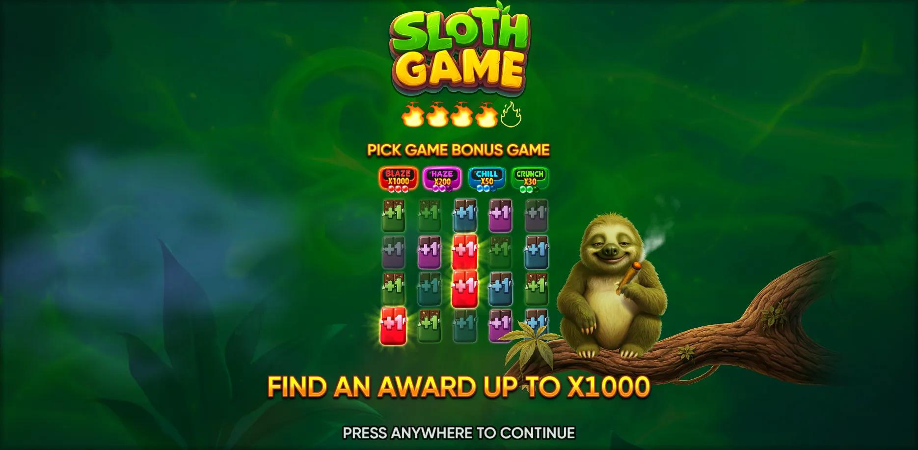 Sloth Game banner