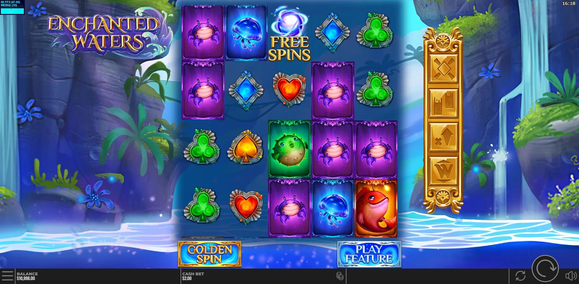 Enchanted Waters slot gameplay screenshot