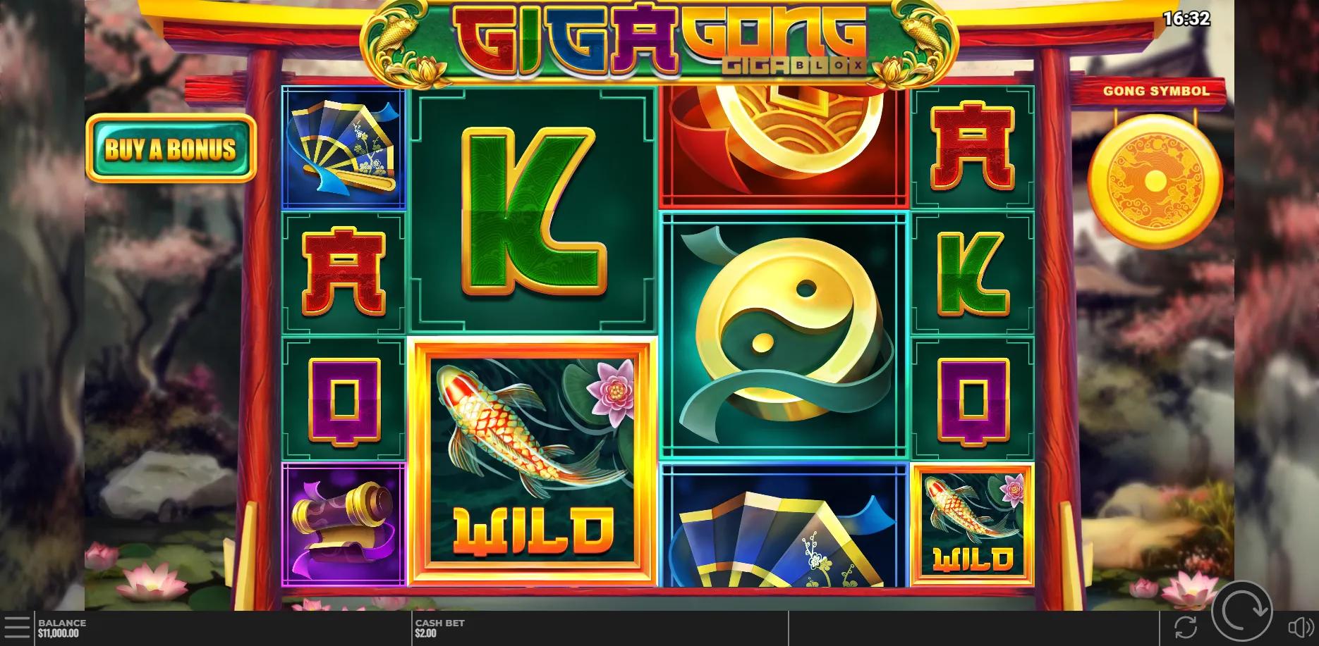 Gigagong Gigablox slot gameplay screenshot