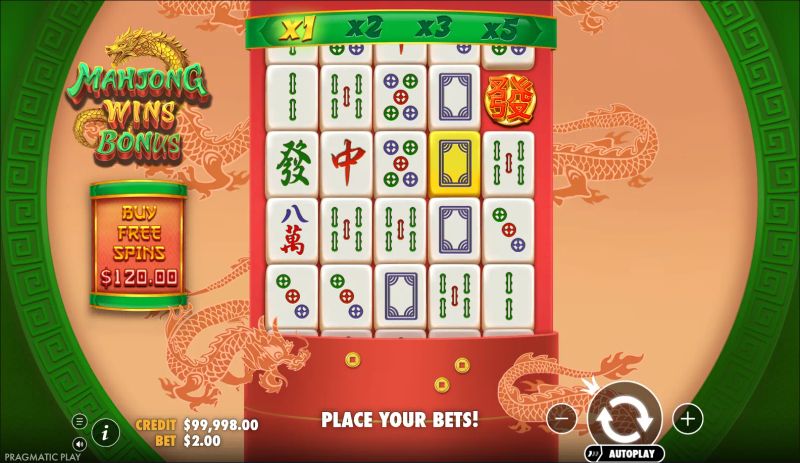 Mahjong Wins Bonus gameplay screenshot