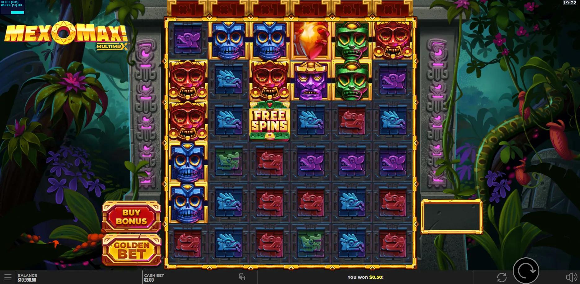 MexoMax! MultiMax slot gameplay screenshot