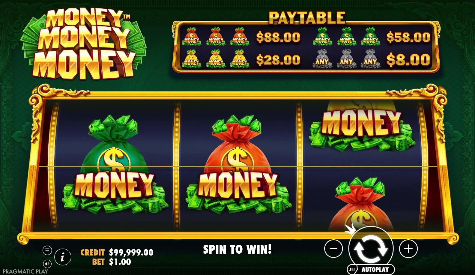 Money Money Money - Jackpot active on Pragmatic Play's Classic slot