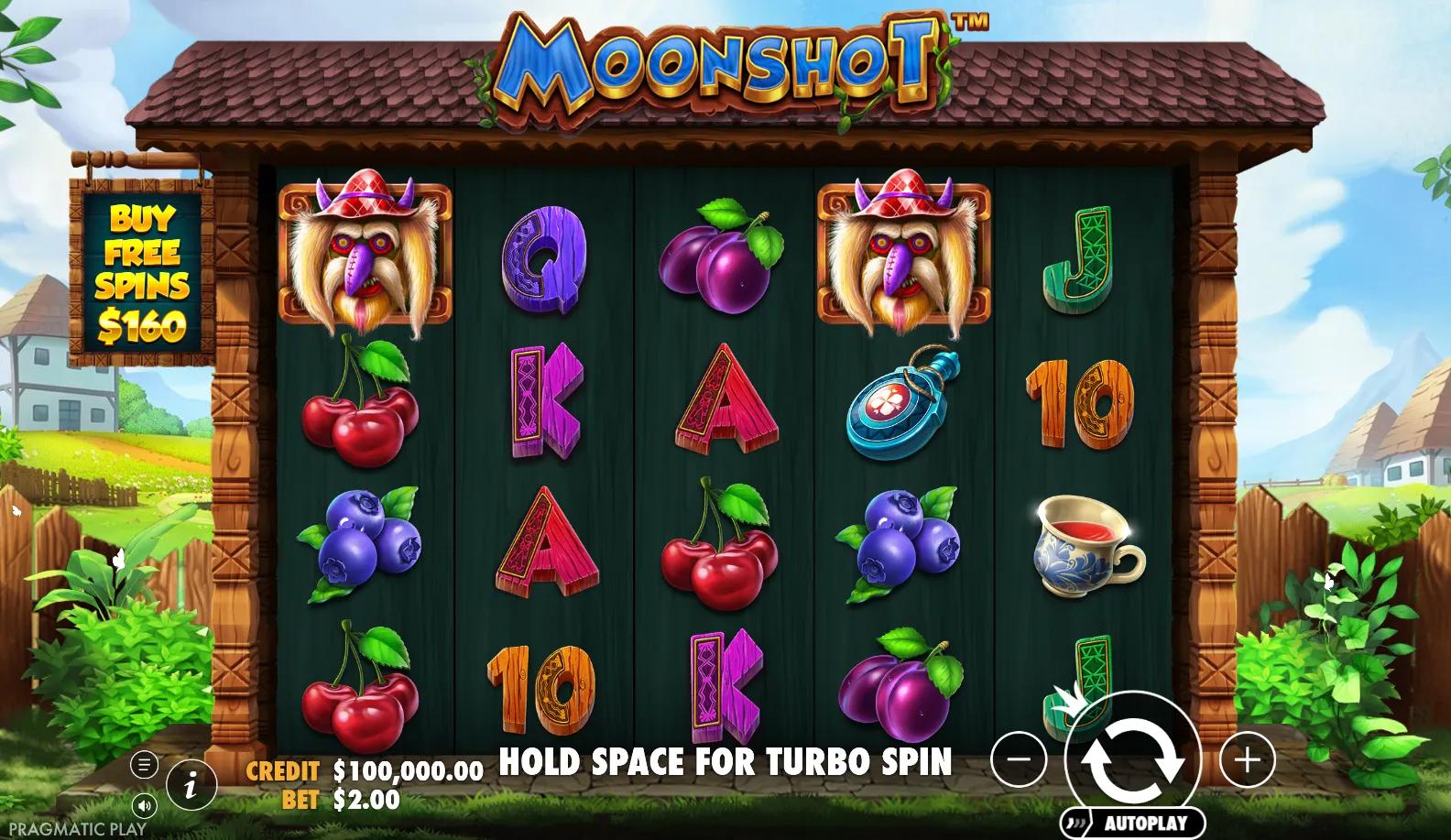 Pragmatic Play's Moonshot slot - Mystery theme, high volatility action