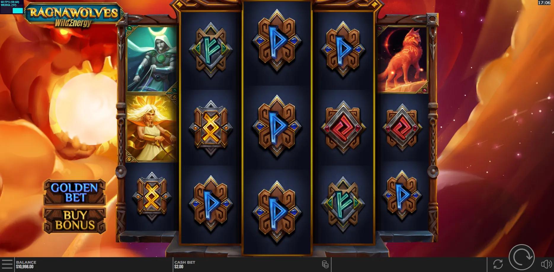 RagnaWolves WildEnergy slot gameplay screenshot