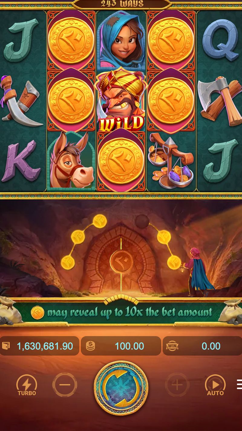 Alibaba's Cave of Fortune gameplay screenshot