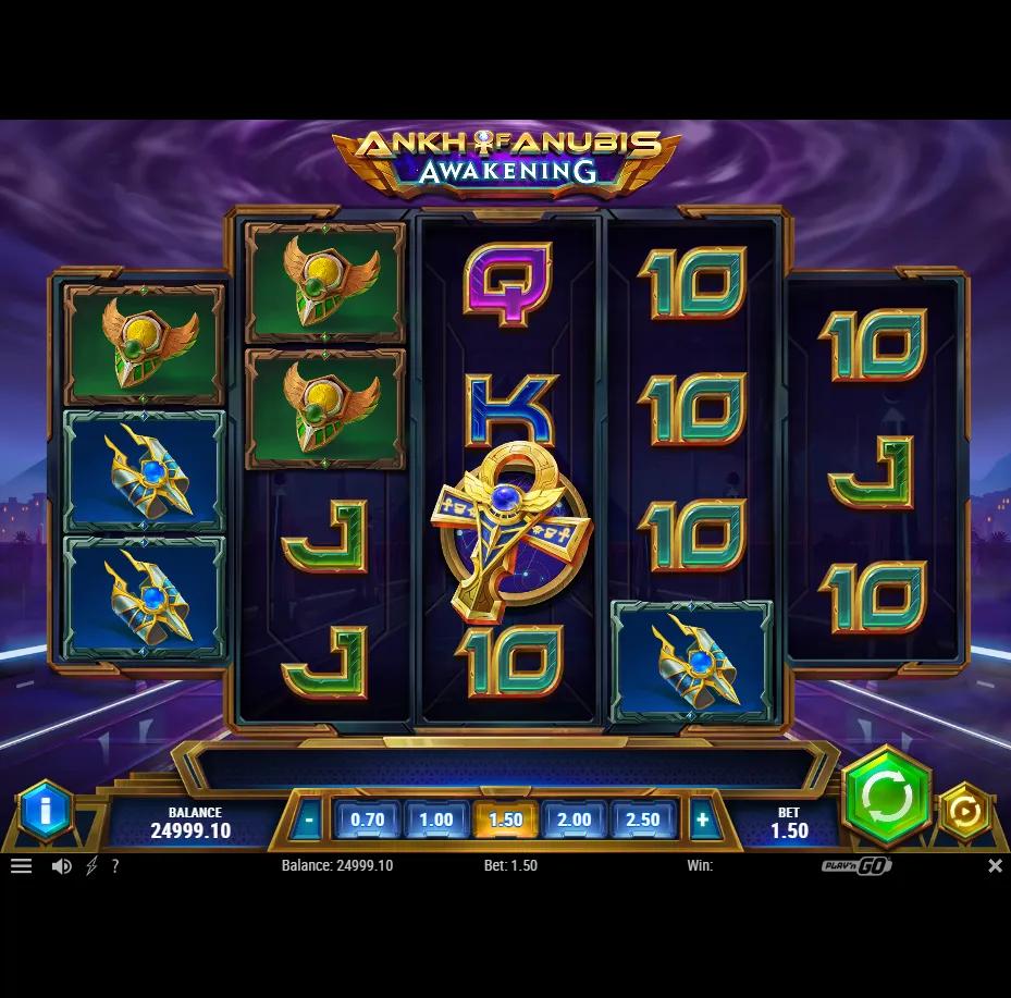Ankh of Anubis: Awakening slot by Play'n GO gameplay screenshot