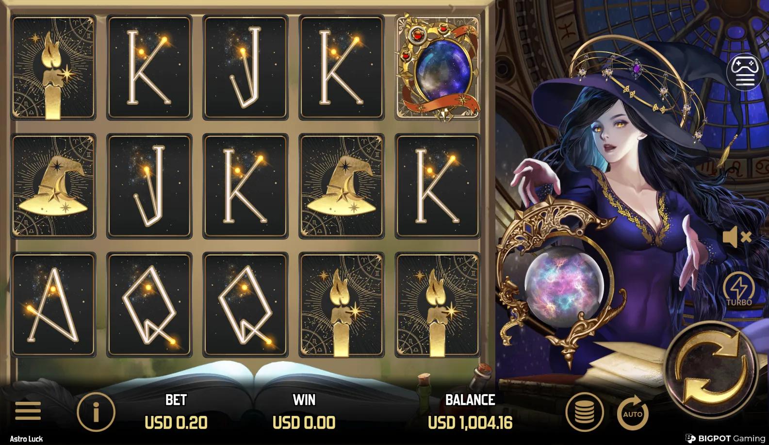 Astro Luck slot gameplay screenshot
