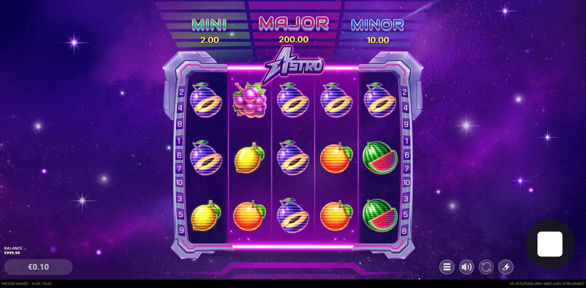 Space slot Astro from  during gameplay
