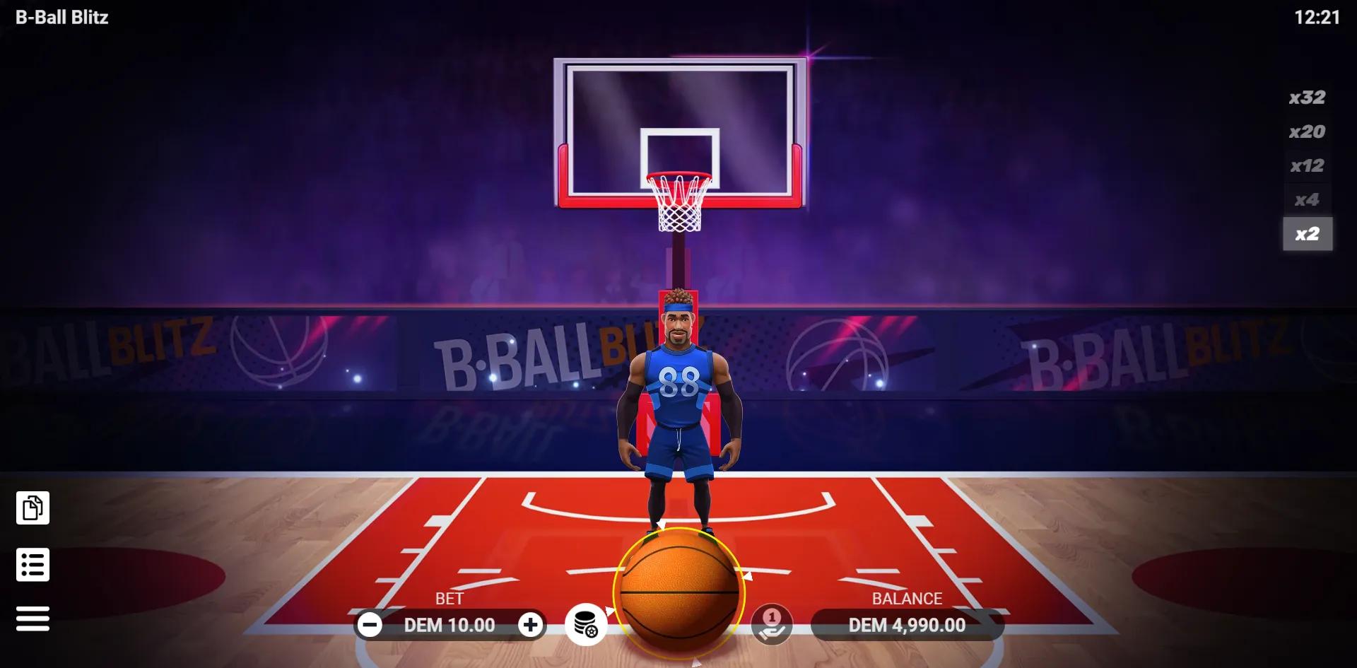 B-Ball Blitz slot gameplay screenshot