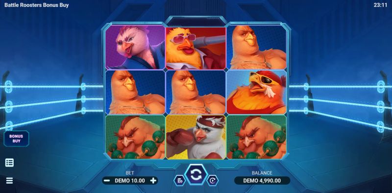 Battle Roosters Bonus Buy gameplay screenshot