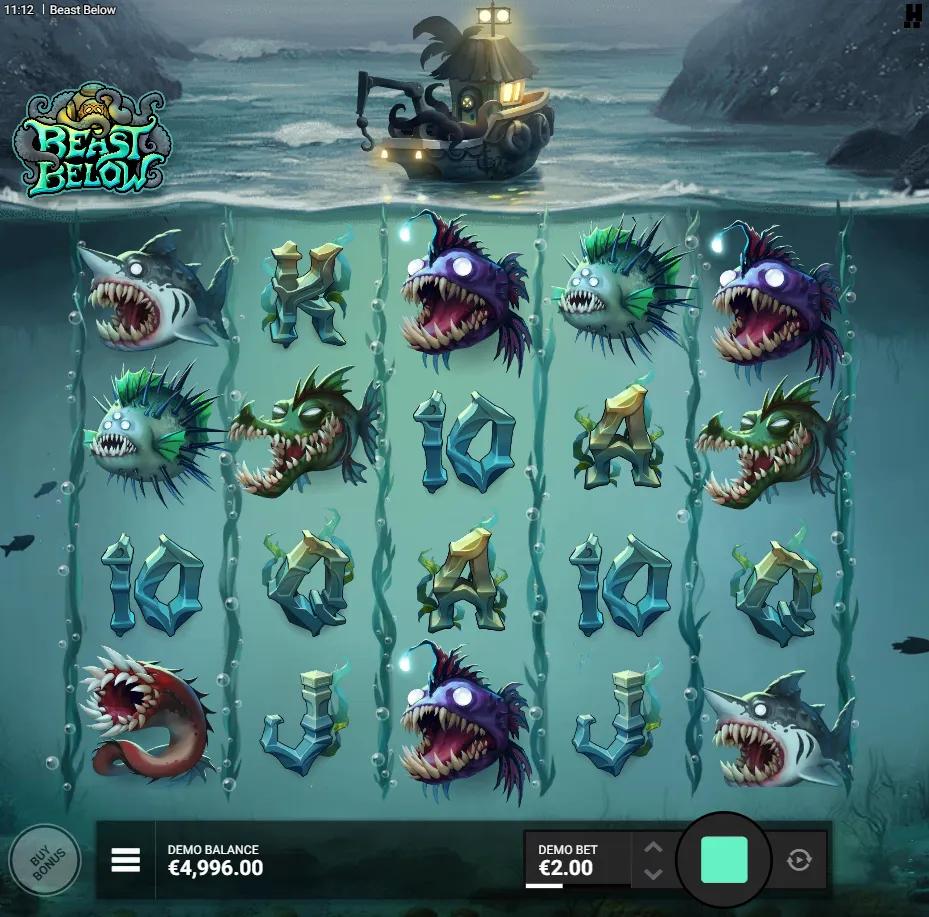 Beast Below slot by Hacksaw Gaming gameplay screenshot