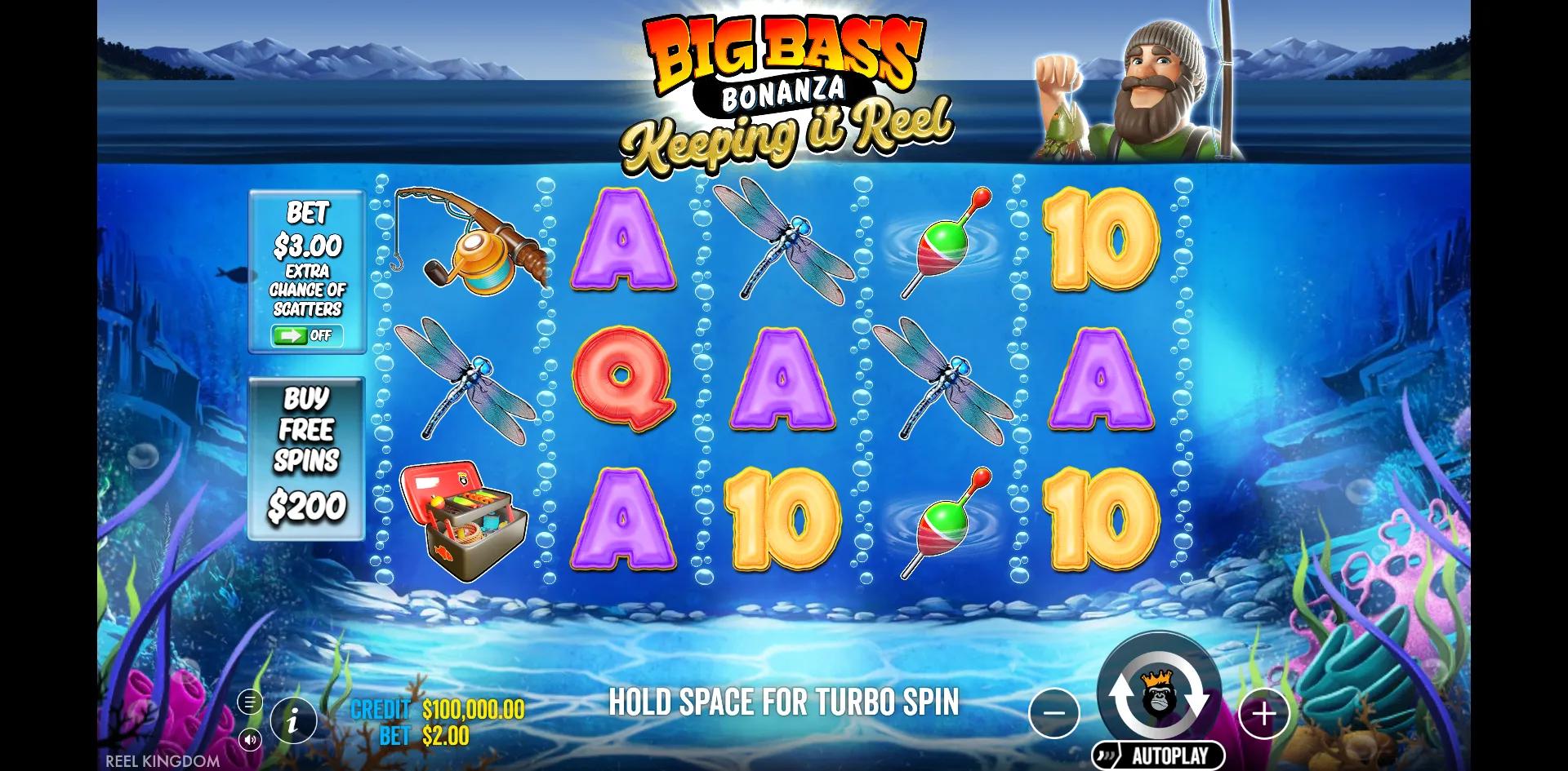 Big Bass Bonanza - Keeping it Reel slot gameplay screenshot