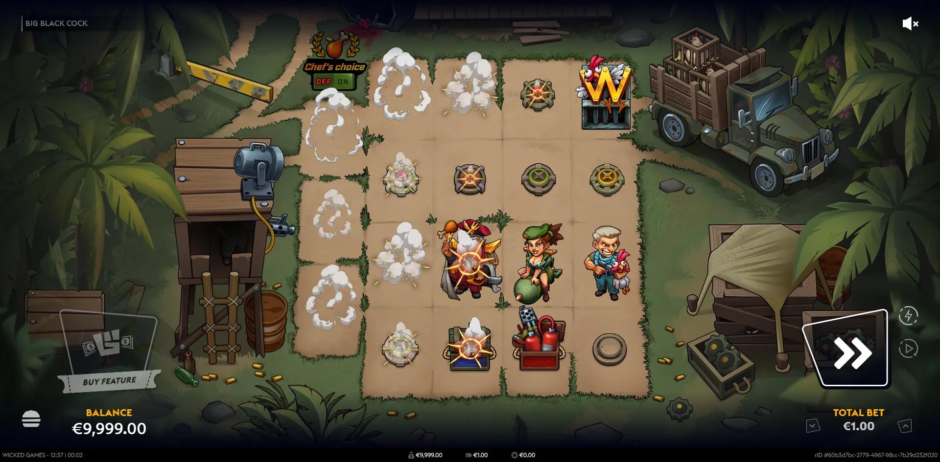 's Big Black Cock slot - Humor theme, very-high volatility