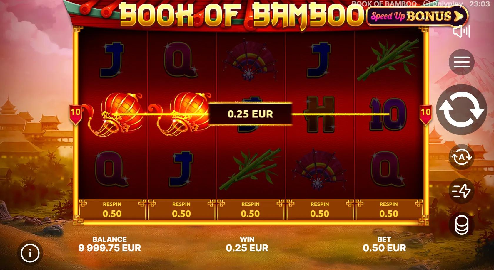 Book of Bamboo slot gameplay screenshot