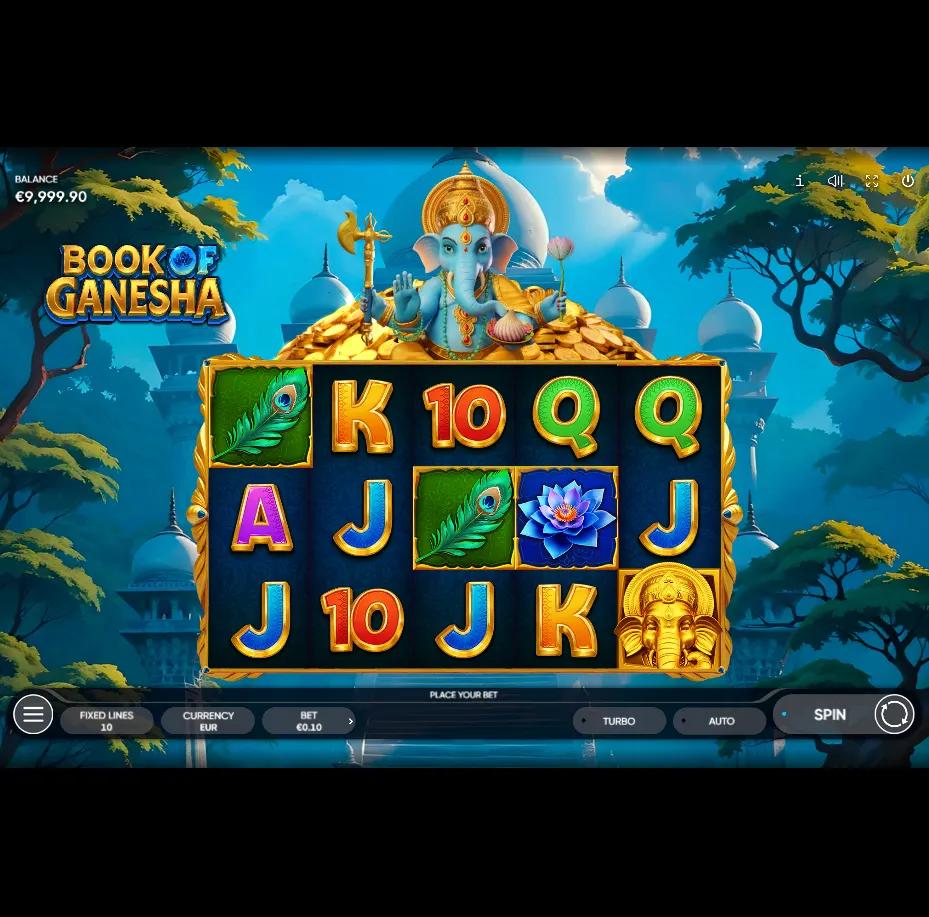 Book of Ganesha slot gameplay screenshot