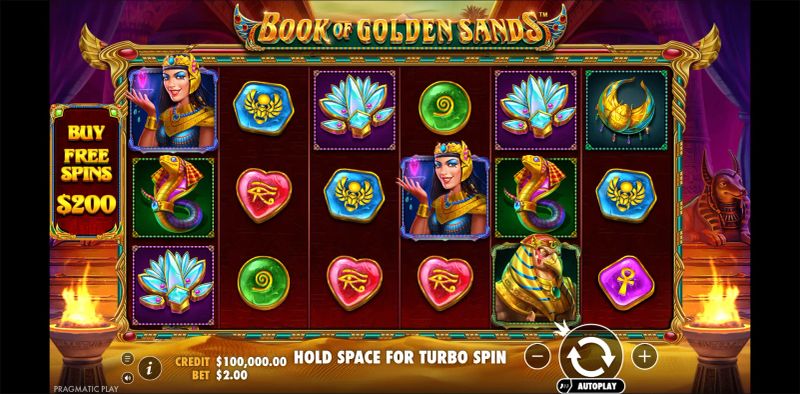 Book of Golden Sands gameplay screenshot