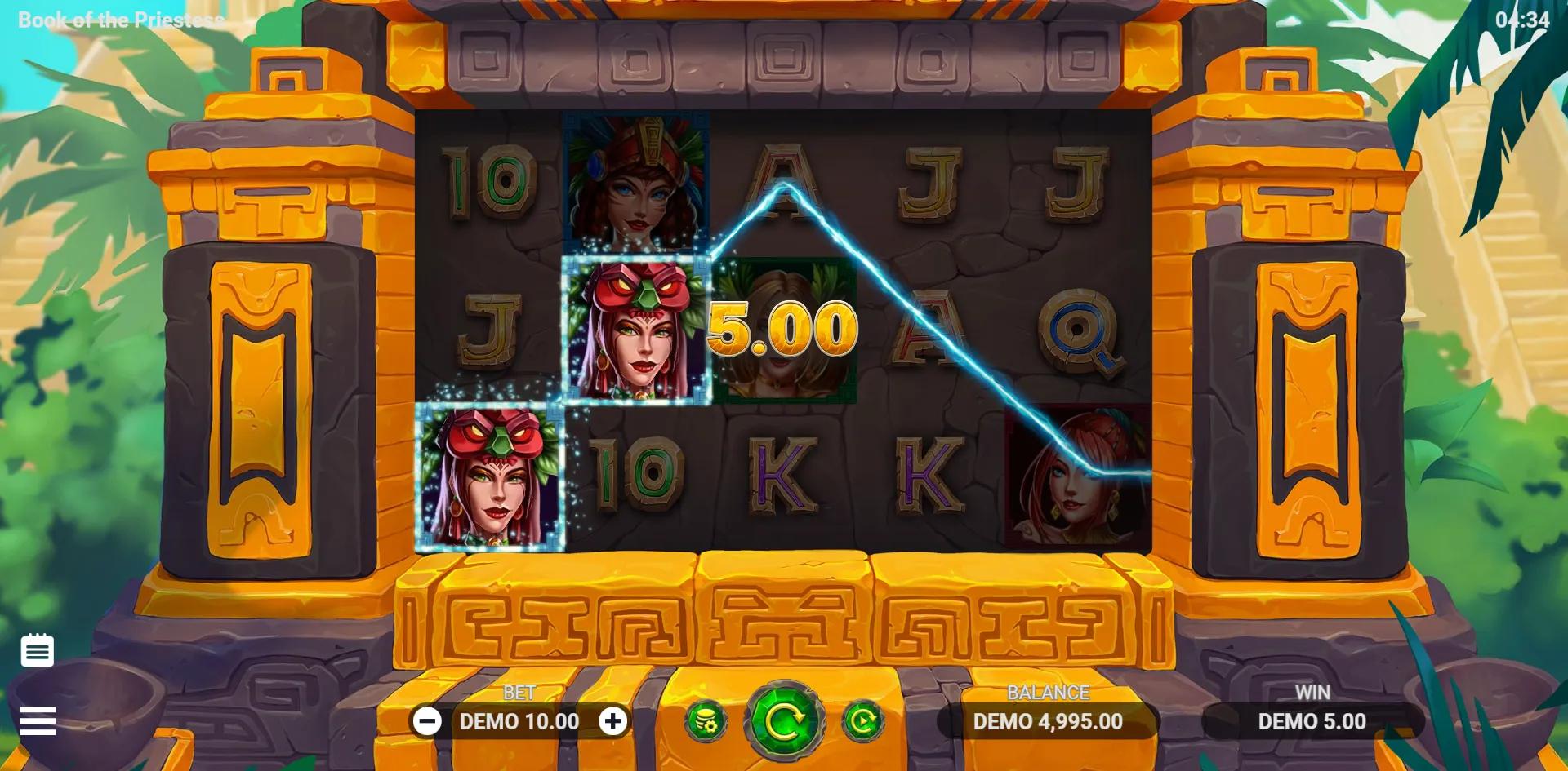 Book of the Priestess slot gameplay screenshot