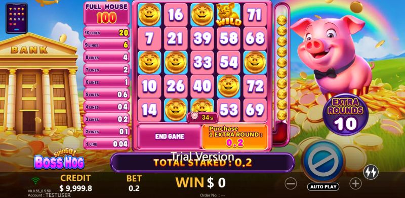 Boss Hog SpinGO! gameplay screenshot