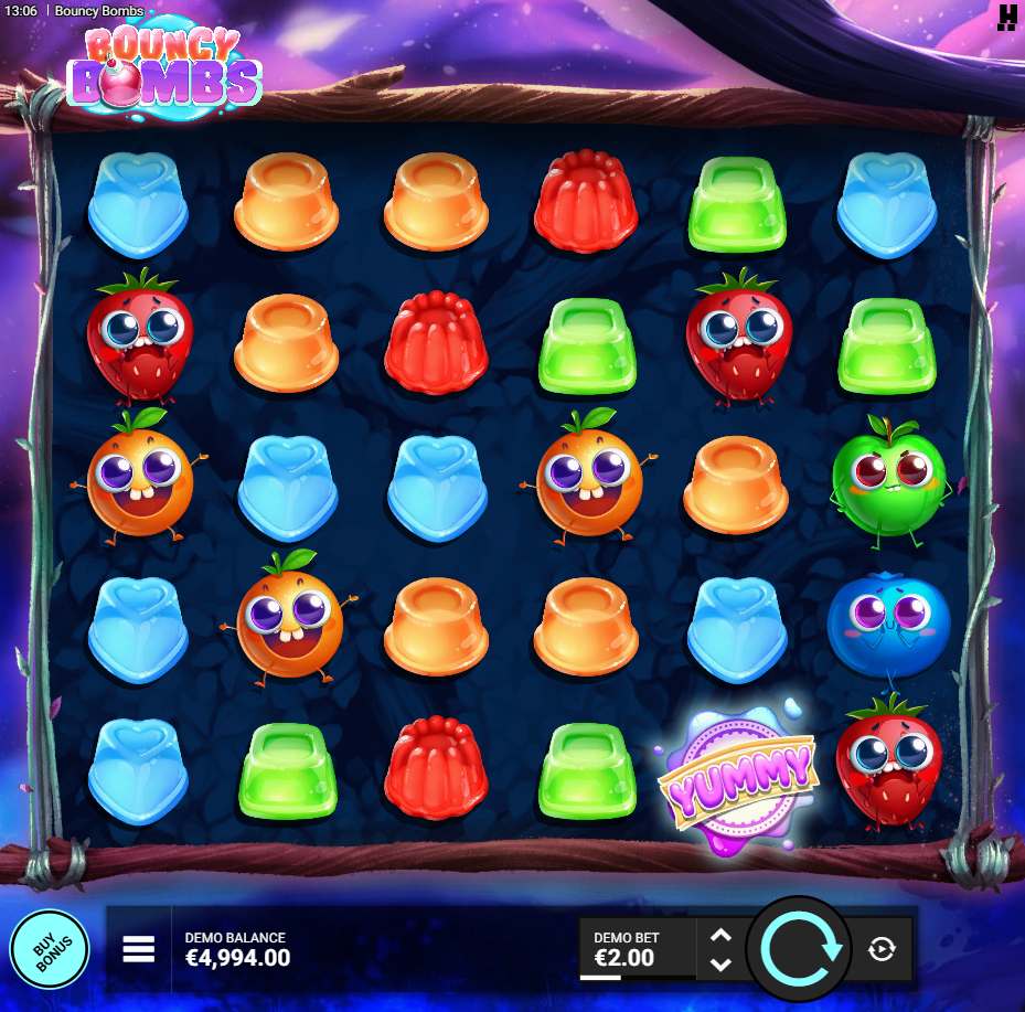 Bouncy Bombs slot by Hacksaw Gaming gameplay screenshot