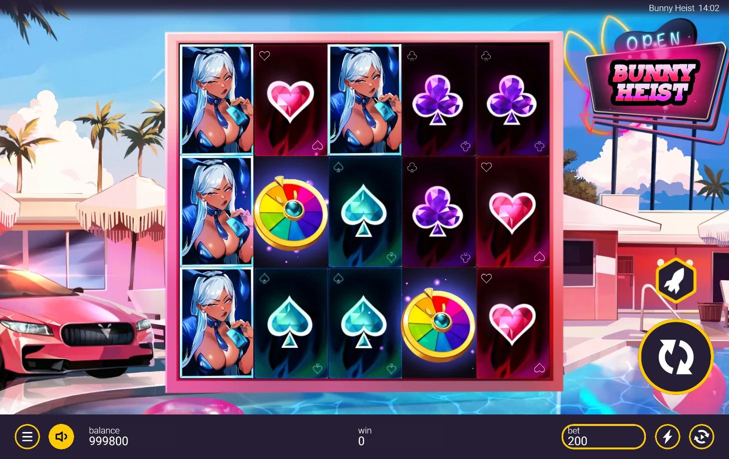 Bunny Heist slot gameplay screenshot