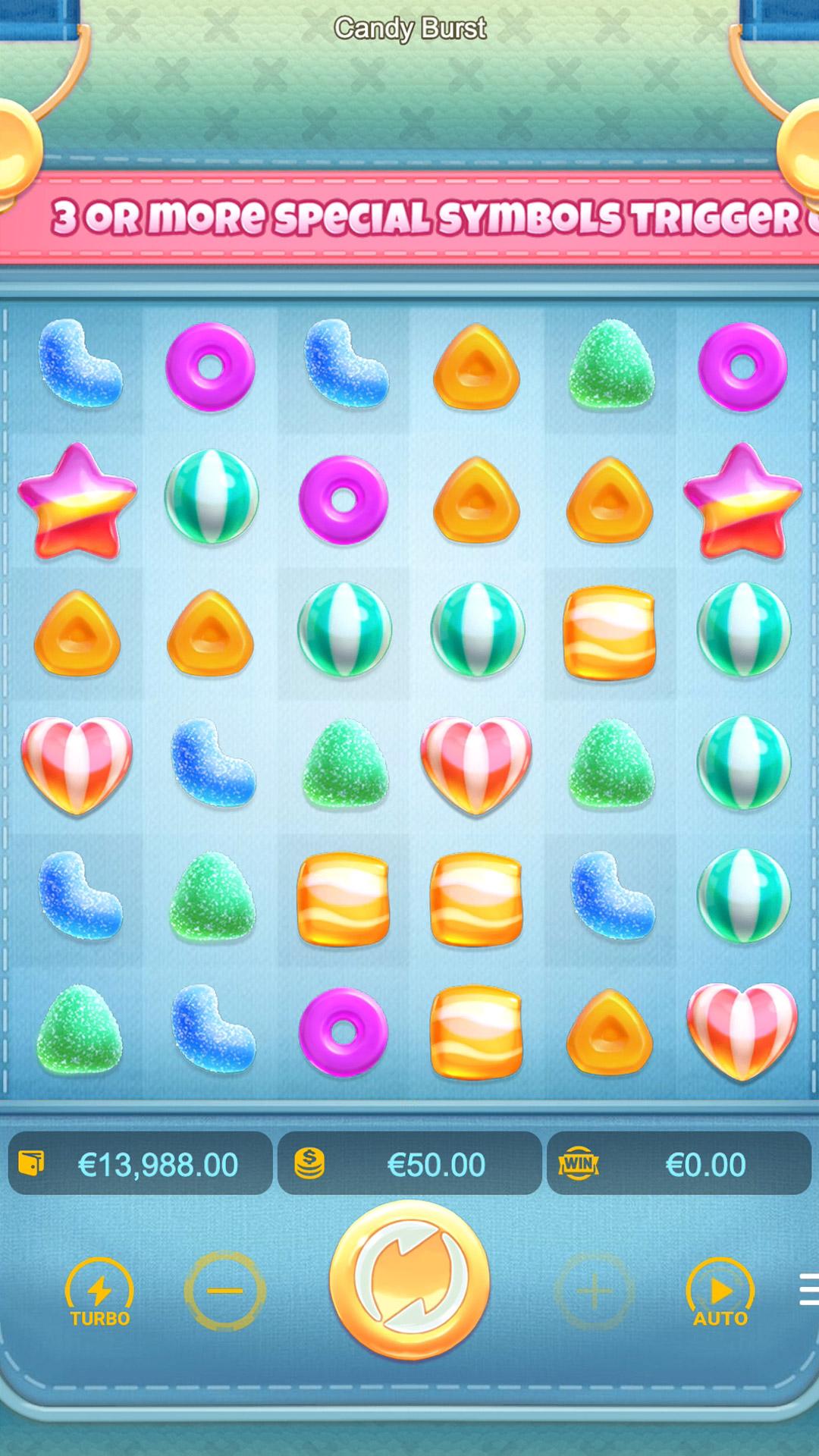 Candy Burst slot gameplay screenshot