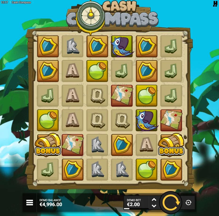 Cash Compass slot by Hacksaw Gaming gameplay screenshot