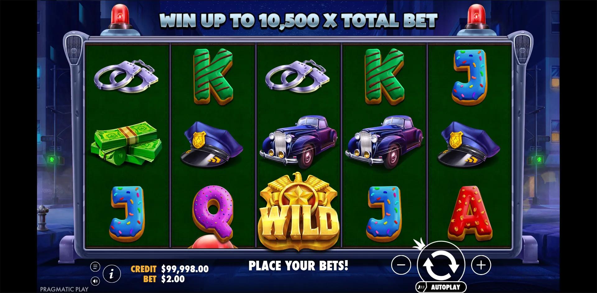 Cash Patrol slot gameplay screenshot