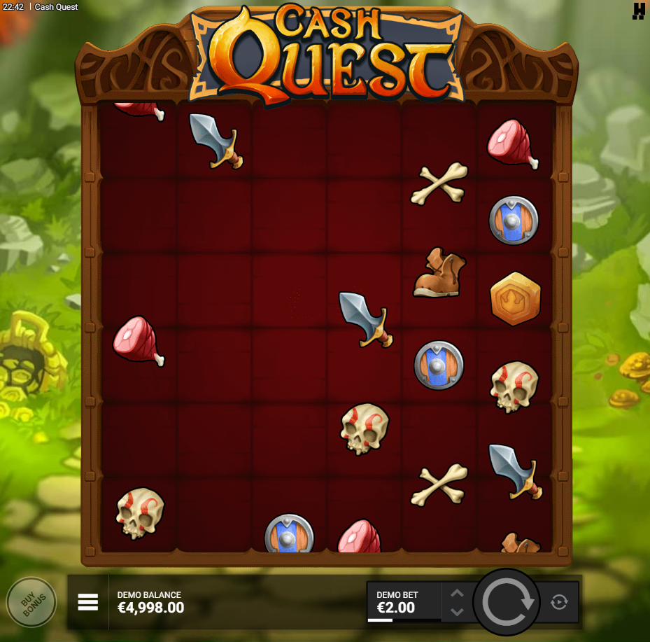 Cash Quest slot gameplay screenshot