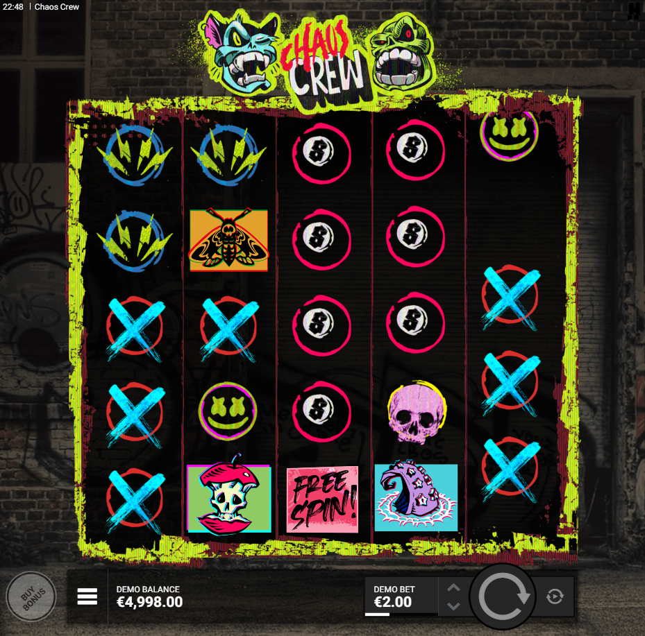 Chaos Crew slot by Hacksaw Gaming gameplay screenshot