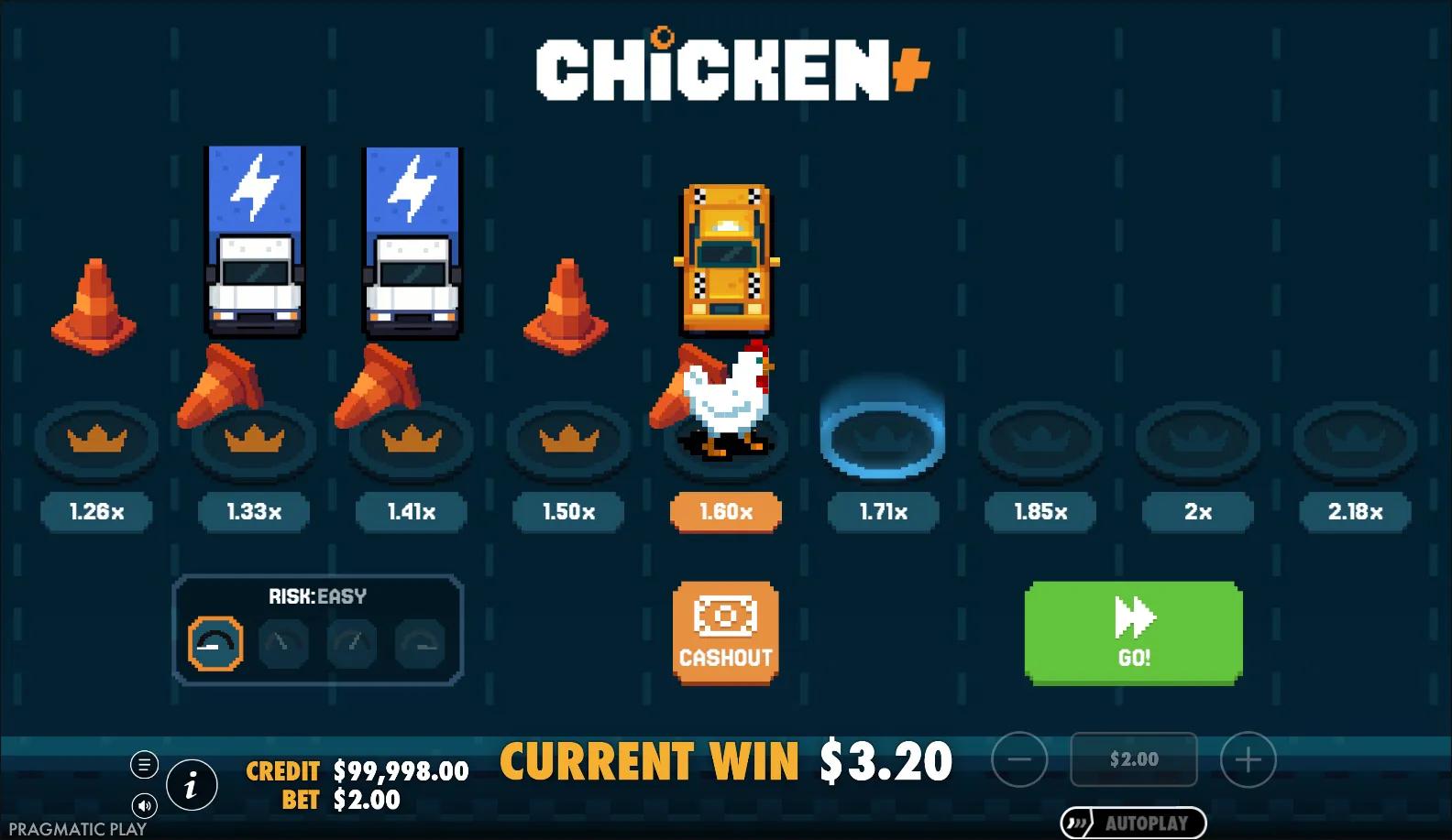 Chicken+ slot gameplay screenshot