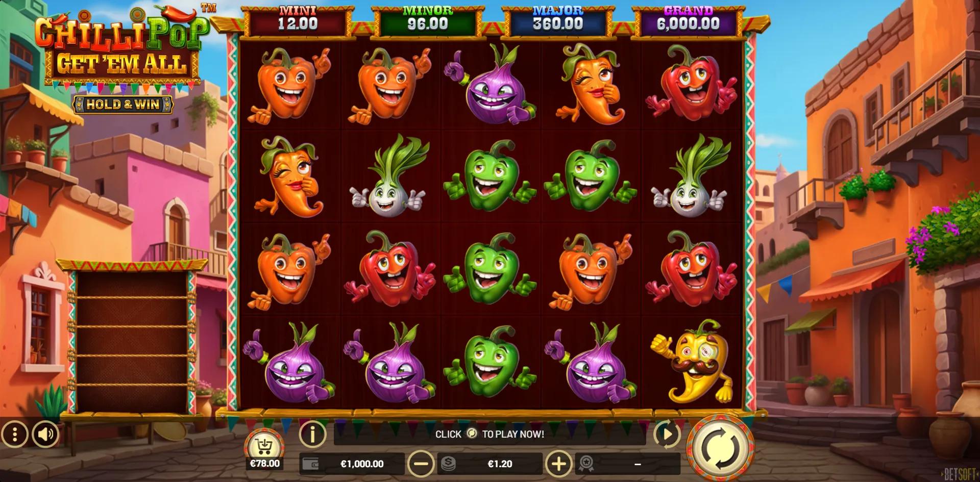 ChilliPop Get 'Em All slot gameplay screenshot