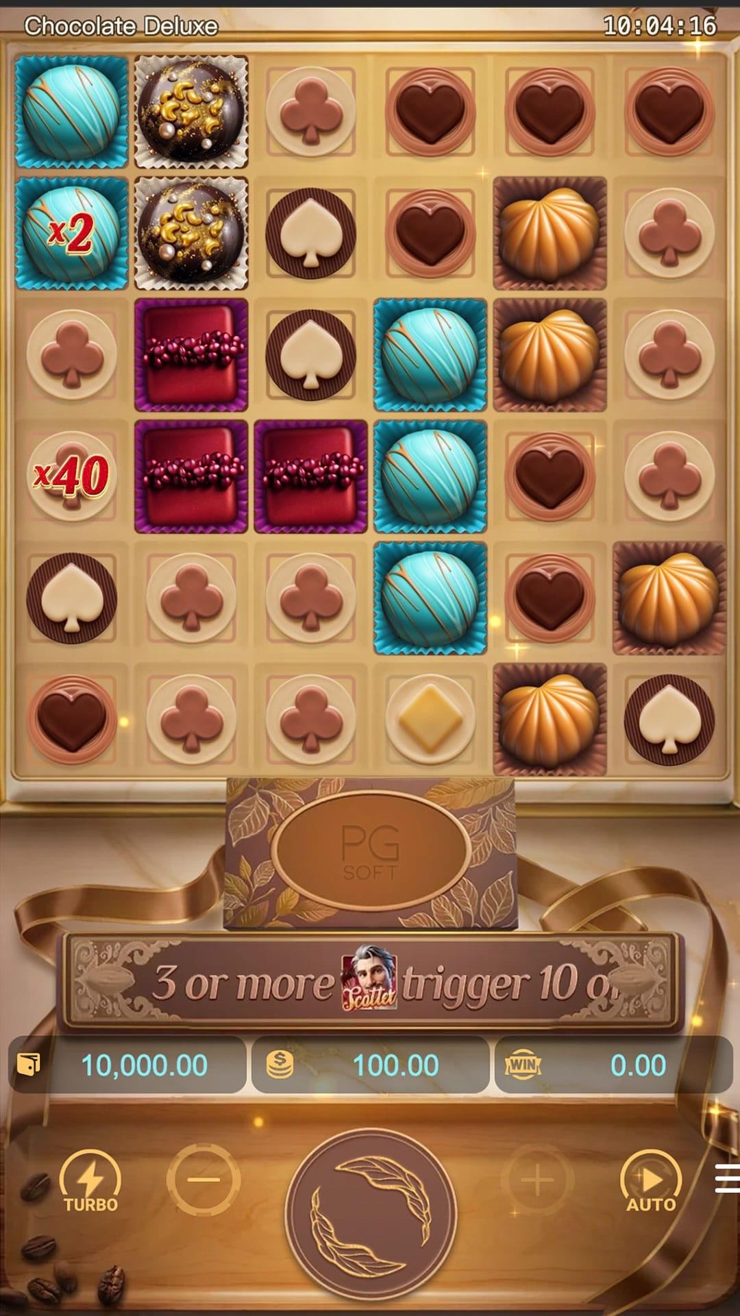 Chocolate Deluxe slot gameplay screenshot