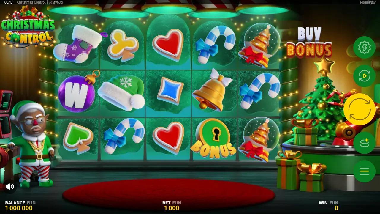Christmas Control slot gameplay screenshot