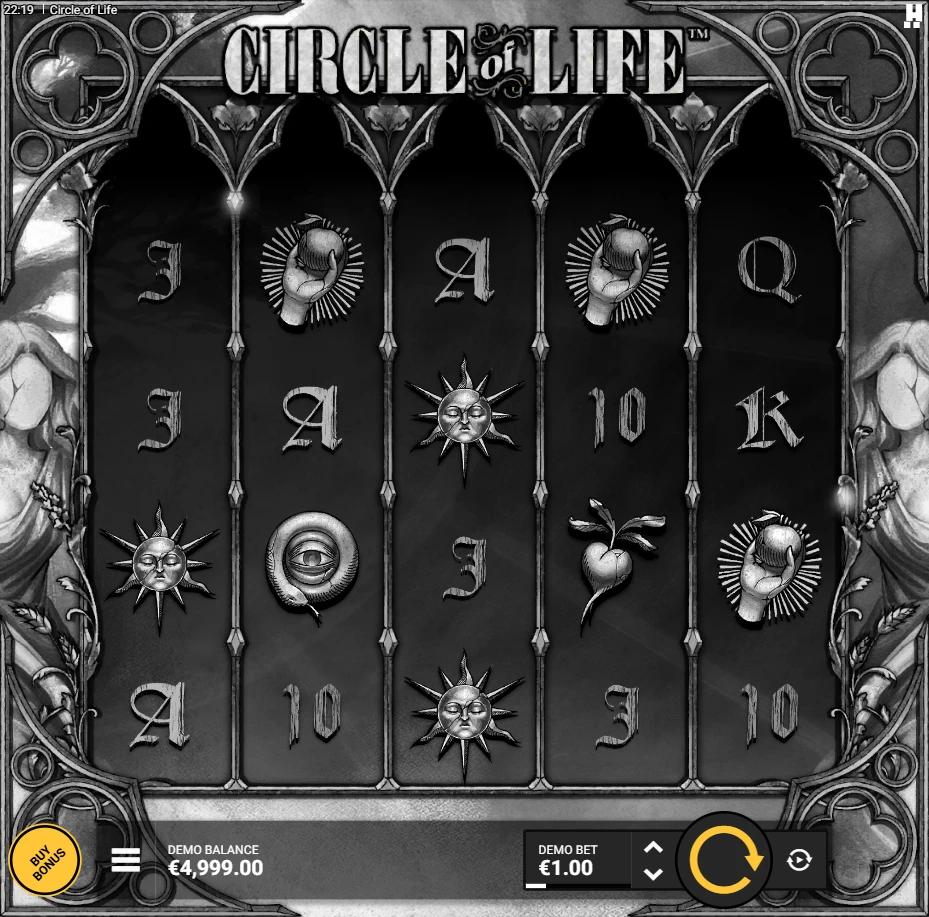 Circle of Life slot gameplay screenshot