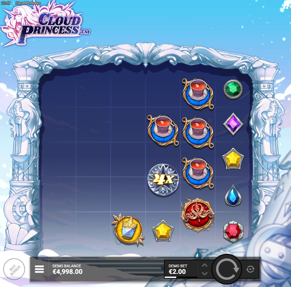 Cloud Princess slot by Hacksaw Gaming gameplay screenshot