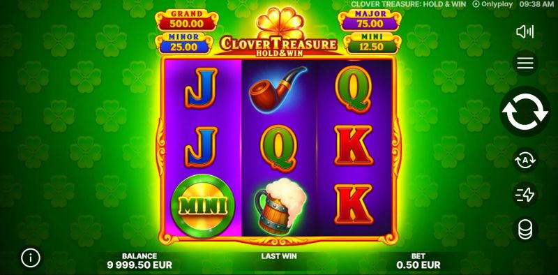 Clover Treasure: Hold & Win gameplay screenshot
