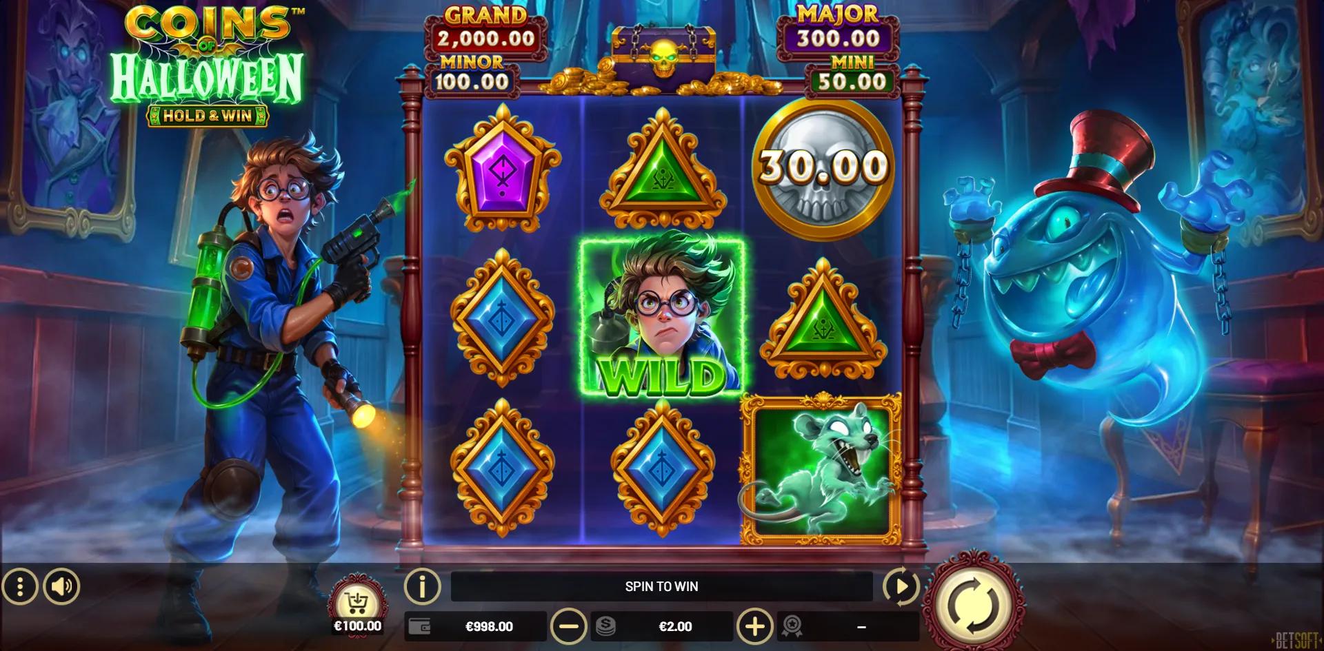 Coins of Halloween - Hold & Win slot gameplay screenshot