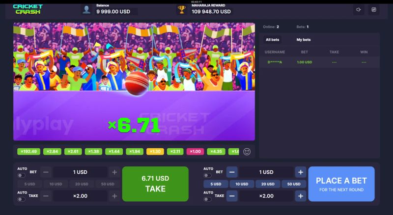 Cricket Crash gameplay screenshot