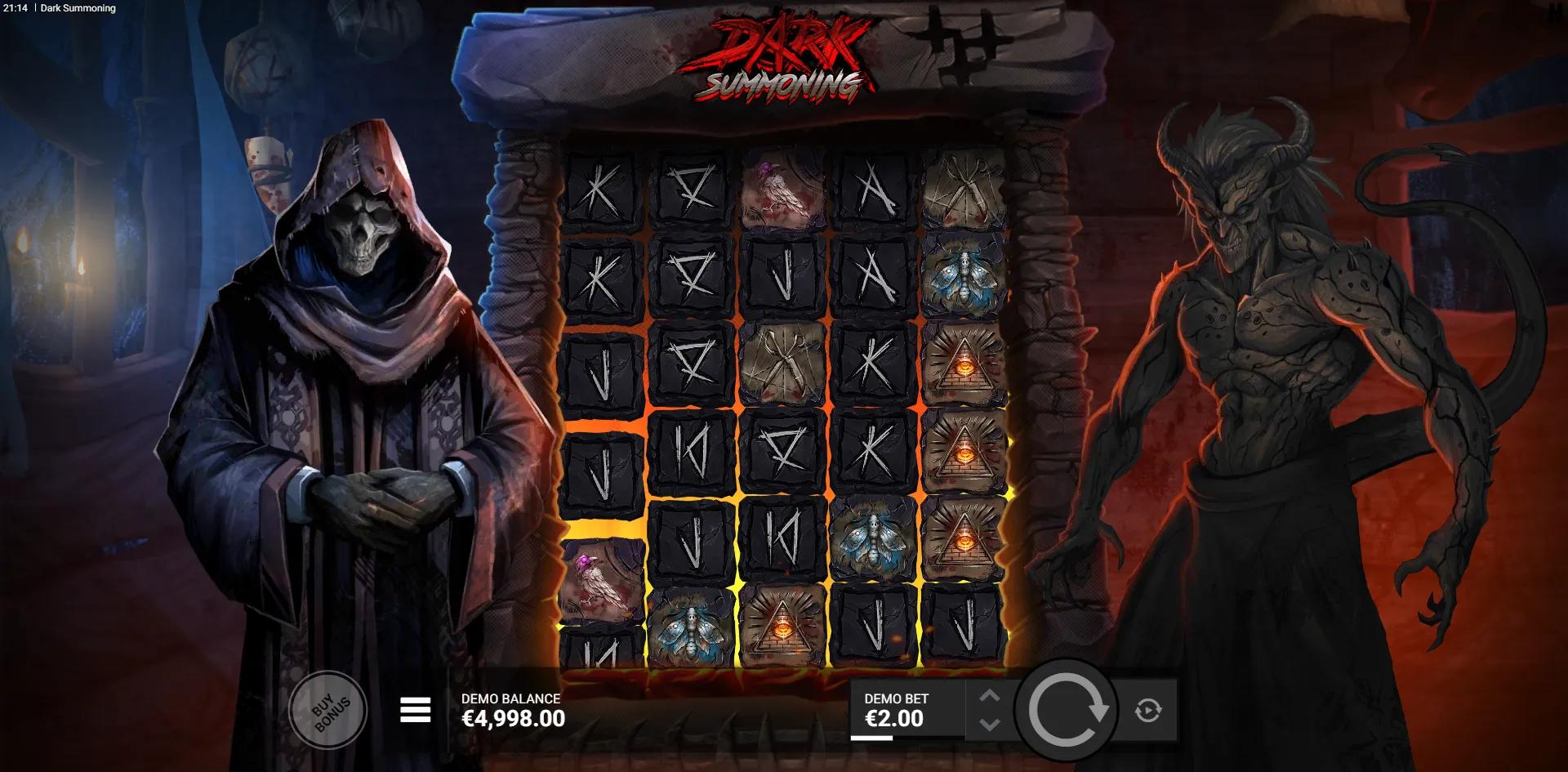 Dark Summoning slot gameplay screenshot