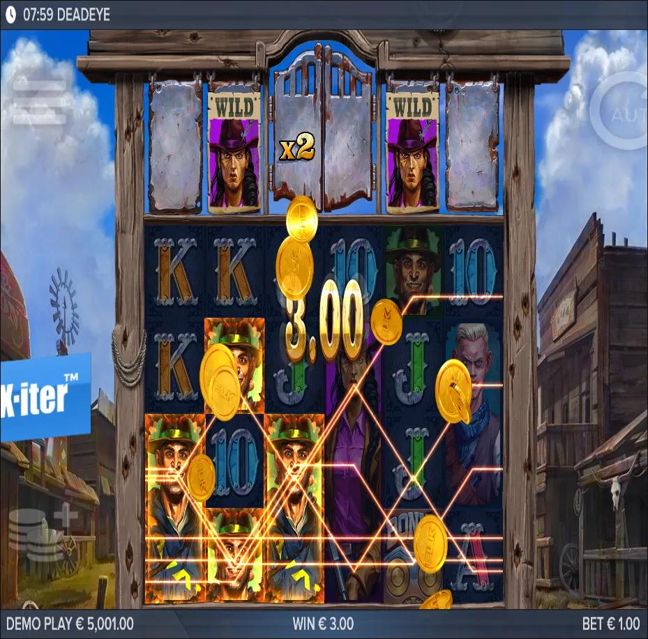 Deadeye slot by ELK Studios gameplay screenshot