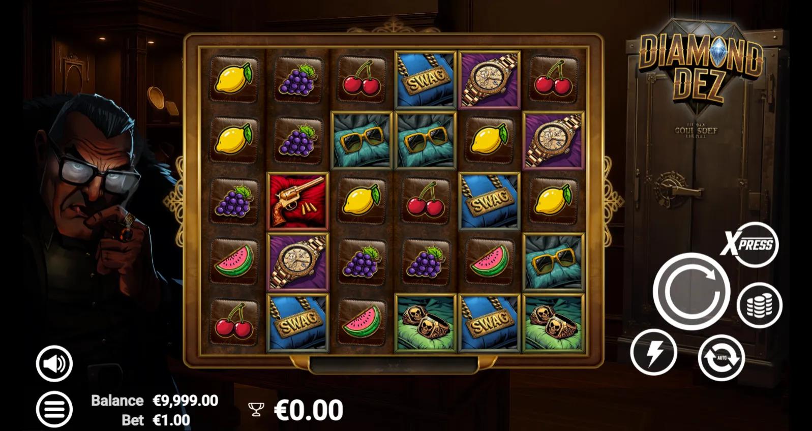 AvatarUX's Diamond Dez slot - Classic theme, high volatility action