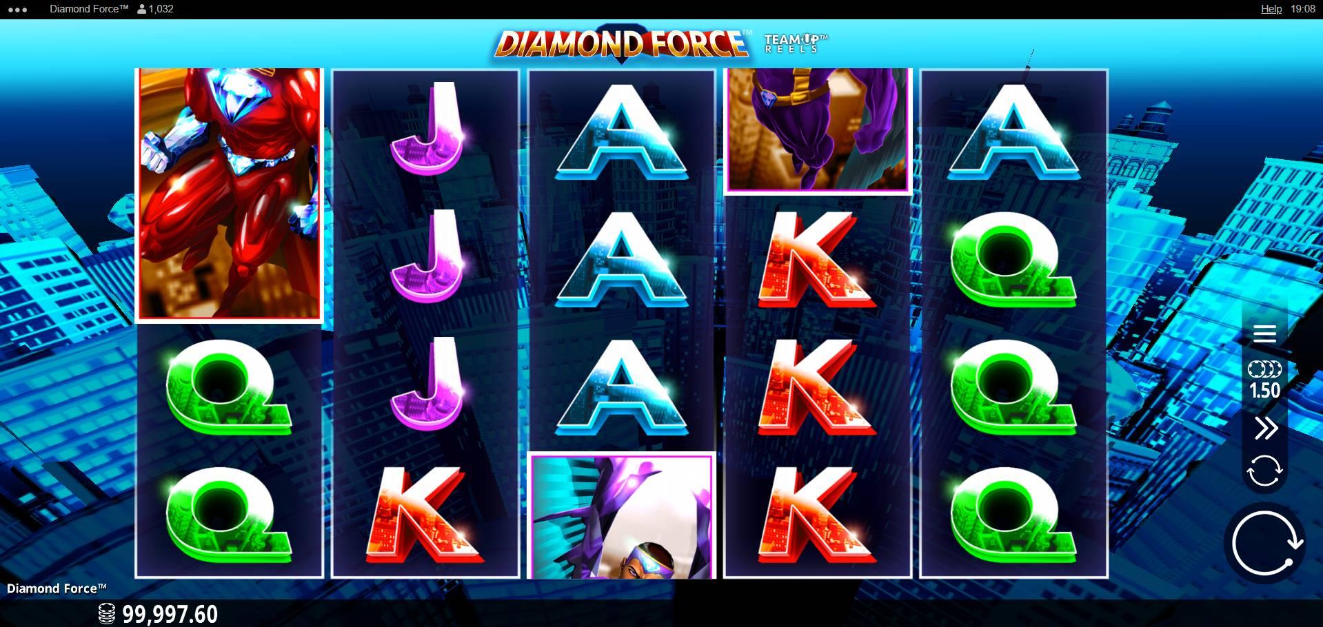 Diamond Force - Wild active on Crazy Tooth Studio's Superhero slot