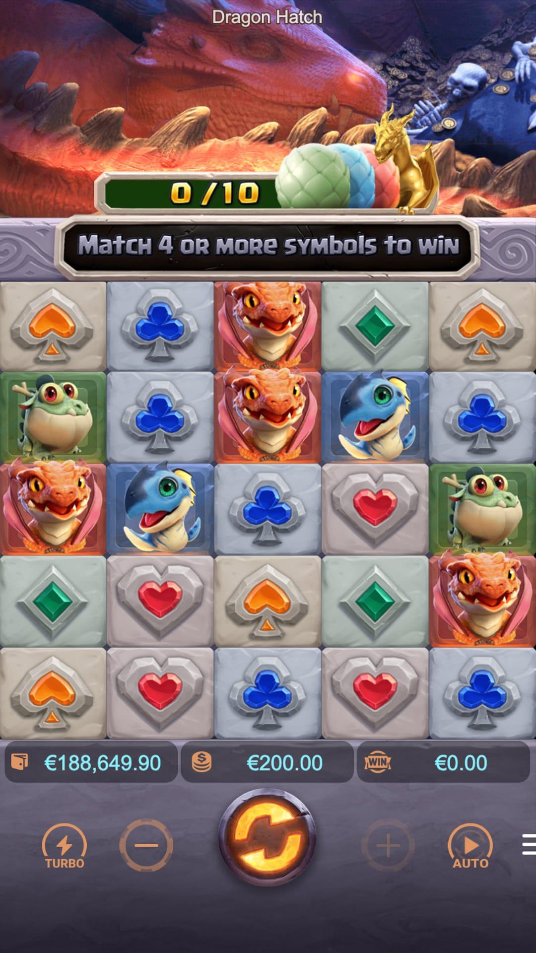 Dragon Hatch slot gameplay screenshot