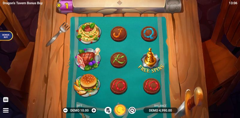 Dragon's Tavern Bonus Buy gameplay screenshot