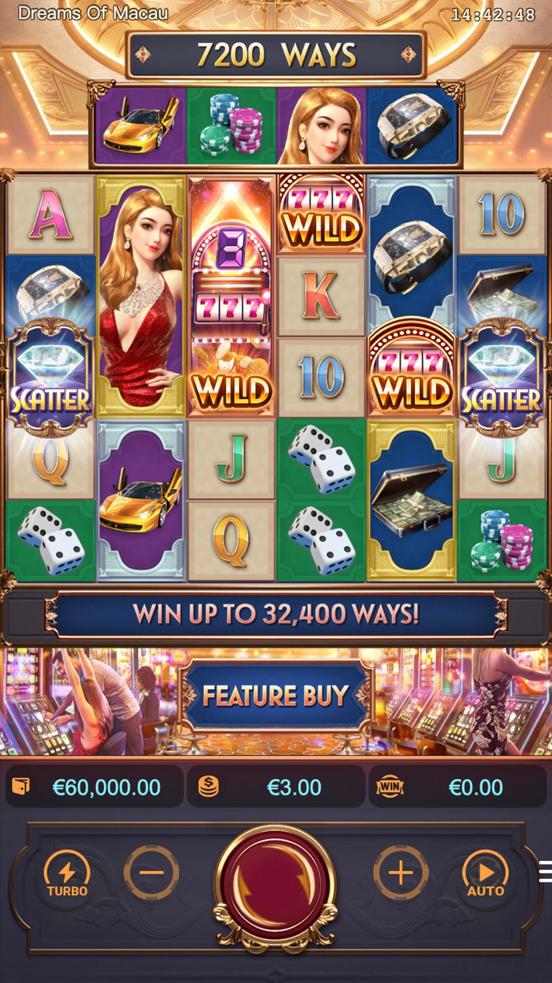 Dreams of Macau slot gameplay screenshot