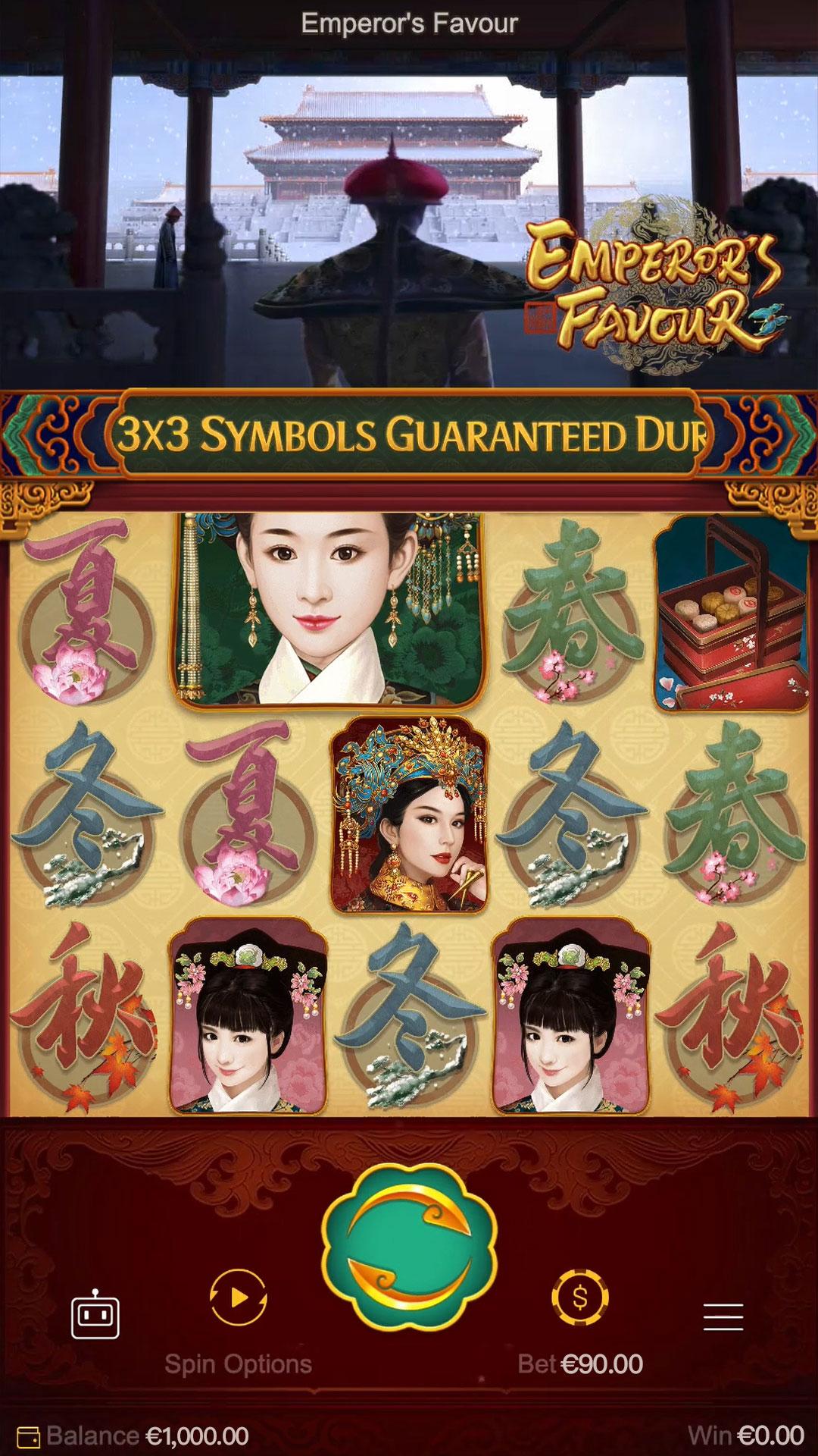 Emperor's Favour slot gameplay screenshot