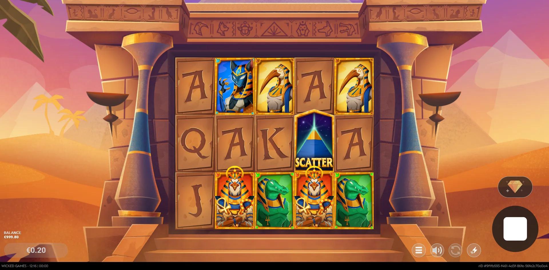 Eye of Gods slot gameplay screenshot