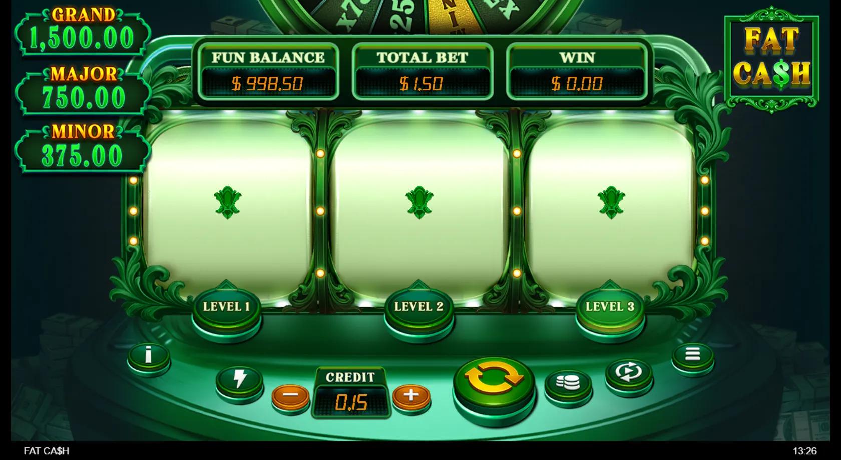 Fat Ca$h slot gameplay screenshot