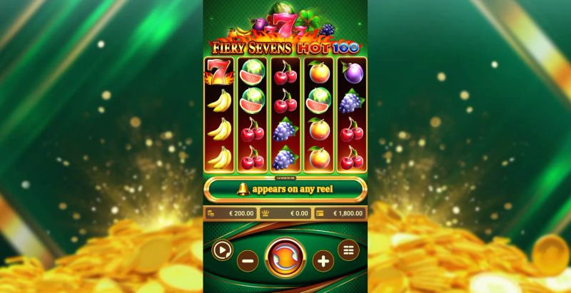 Fiery Sevens Hot 100 gameplay screenshot