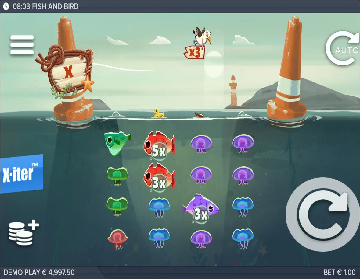 Fish and Bird slot by ELK Studios gameplay screenshot